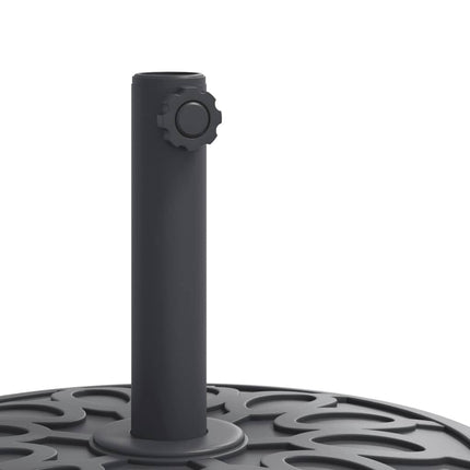 Parasollfot med hjul för Ø38 / 48 mm stolpar 27 kg rund
