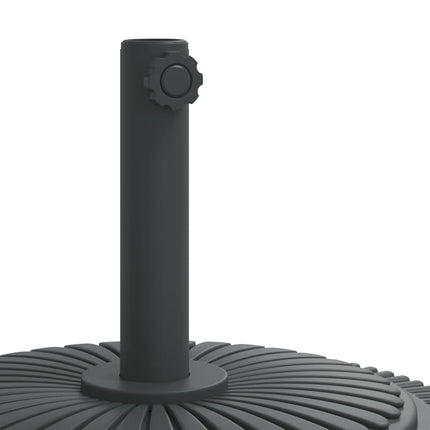 Parasollfot med hjul för Ø38 / 48 mm stolpar 27 kg rund
