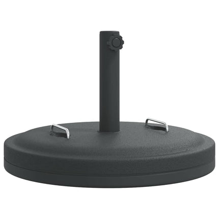 Parasollfot med handtag för Ø38 / 48 mm stolpar 25 kg rund