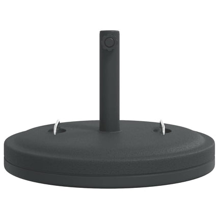 Parasollfot med handtag för Ø38 / 48 mm stolpar 25 kg rund