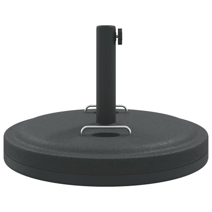 Parasollfot med handtag för Ø38 / 48 mm stolpar 25 kg rund