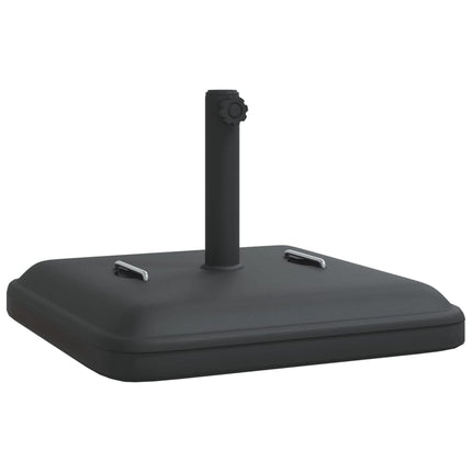 Parasollfot med handtag för Ø38 / 48 mm stolpar 27 kg fyrkantig