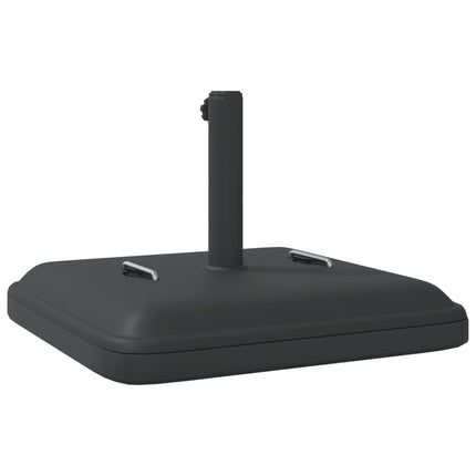 Parasollfot med handtag för Ø38 / 48 mm stolpar 27 kg fyrkantig