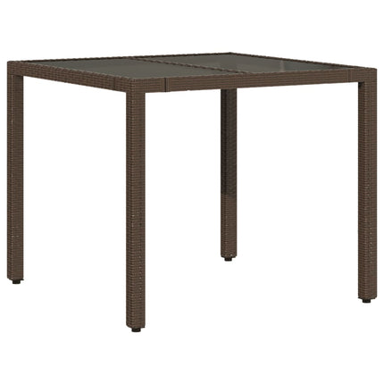 Caféset med dynor 3 delar brun konstrotting