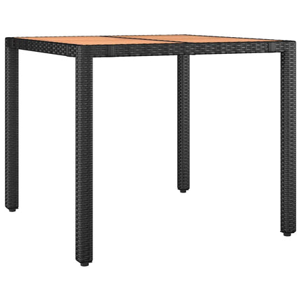 Caféset med dynor 5 delar konstrotting svart