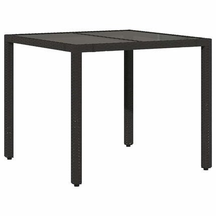 Caféset med dynor 5 delar konstrotting svart