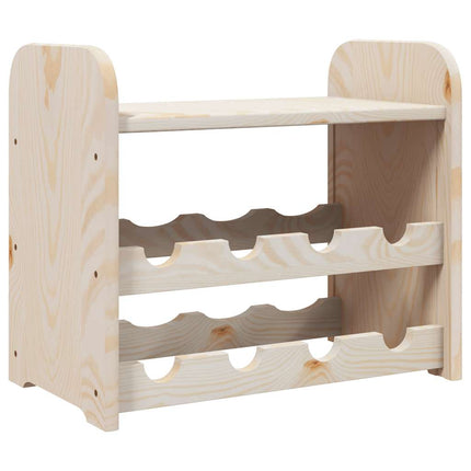 Vinställ med hylla 43x25x37 cm massiv furu