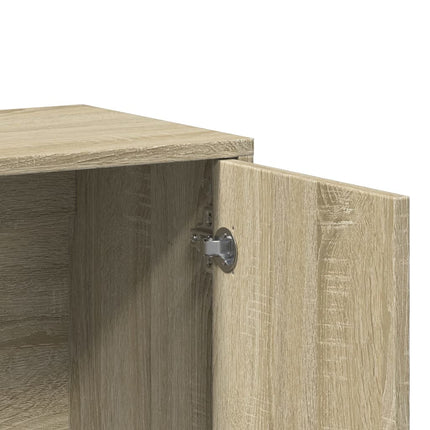Skänkar 2 st sonoma-ek 60x31x70 cm konstruerat trä