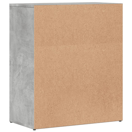 Skänkar 2 st betonggrå 60x31x70 cm konstruerat trä