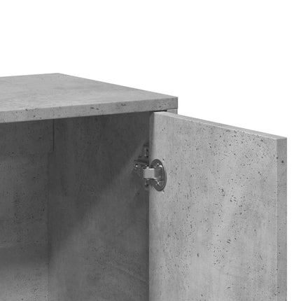 Skänkar 2 st betonggrå 60x31x70 cm konstruerat trä