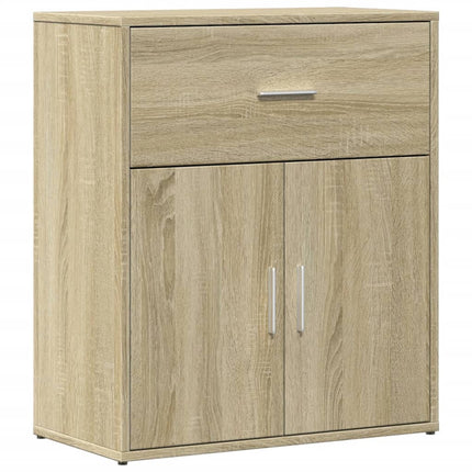 Skänkar 2 st sonoma-ek 60x31x70 cm konstruerat trä