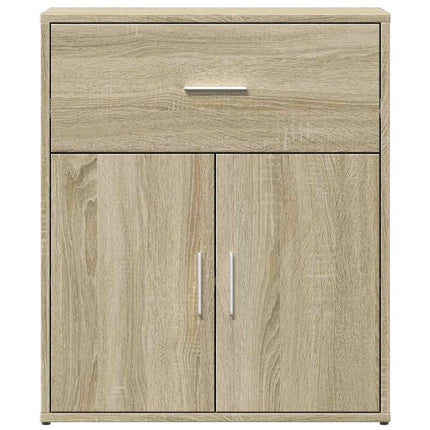 Skänkar 2 st sonoma-ek 60x31x70 cm konstruerat trä