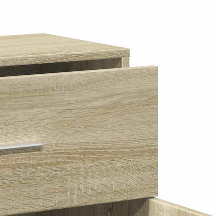 Skänkar 2 st sonoma-ek 60x31x70 cm konstruerat trä