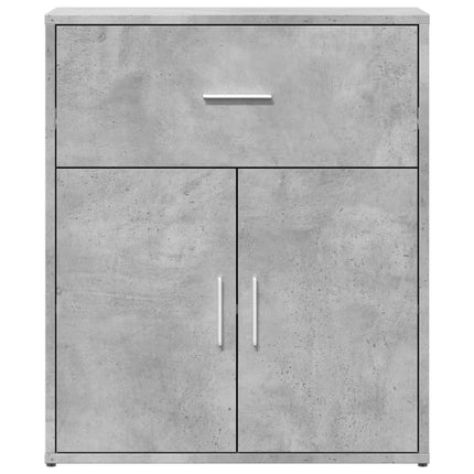 Skänkar 2 st betonggrå 60x31x70 cm konstruerat trä