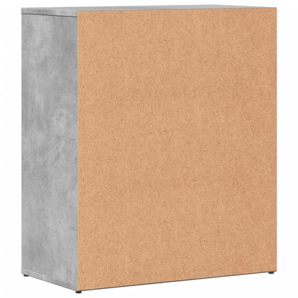 Skänkar 2 st betonggrå 60x31x70 cm konstruerat trä