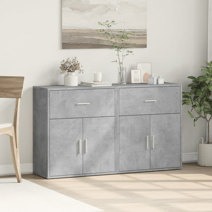 Skänkar 2 st betonggrå 60x31x70 cm konstruerat trä