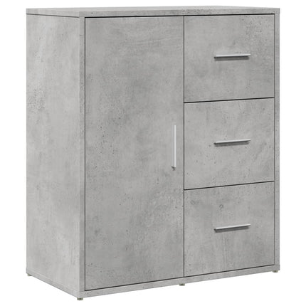 Skänkar 2 st betonggrå 60x31x70 cm konstruerat trä