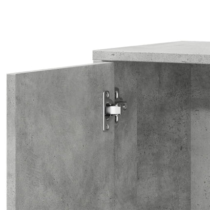 Skänkar 2 st betonggrå 60x31x70 cm konstruerat trä