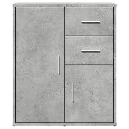 Skänkar 2 st betonggrå 60x31x70 cm konstruerat trä
