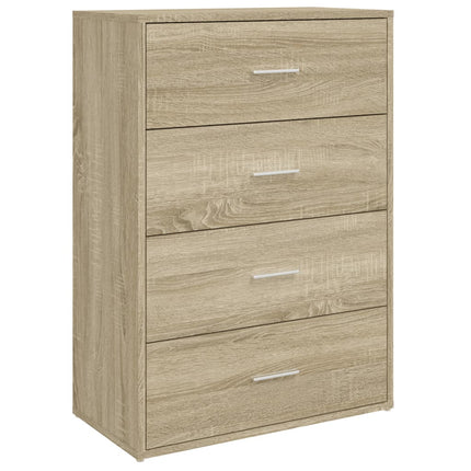 Skänkar 2 st sonoma-ek 60x31x84 cm konstruerat trä
