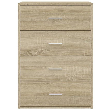 Skänkar 2 st sonoma-ek 60x31x84 cm konstruerat trä