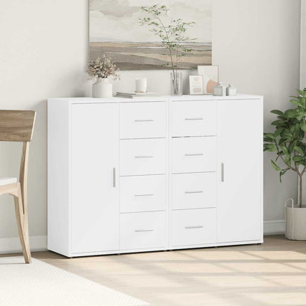 Skänkar 2 st vit 60x31x84 cm konstruerat trä