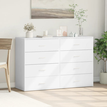Skänkar 2 st vit 60x39x80 cm konstruerat trä