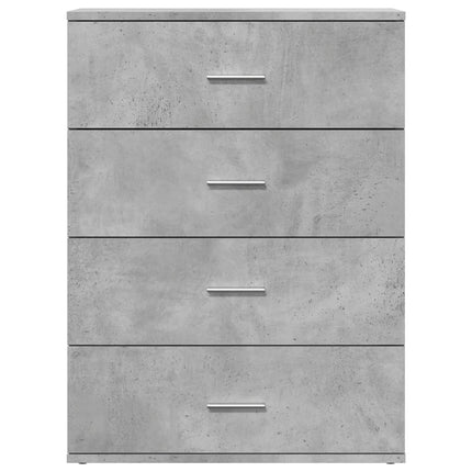Skänkar 2 st betonggrå 60x39x80 cm konstruerat trä