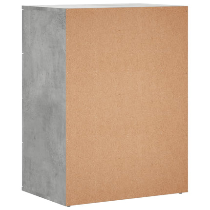 Skänkar 2 st betonggrå 60x39x80 cm konstruerat trä