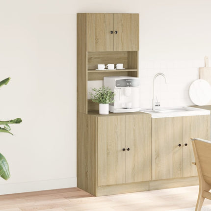 Köksskåp sonoma-ek 60x50x180 cm konstruerat trä