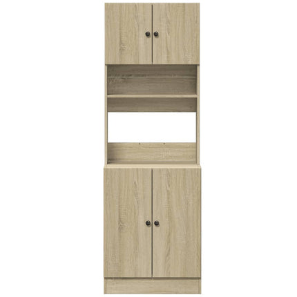 Köksskåp sonoma-ek 60x50x180 cm konstruerat trä
