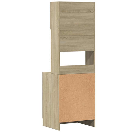 Köksskåp sonoma-ek 60x50x180 cm konstruerat trä