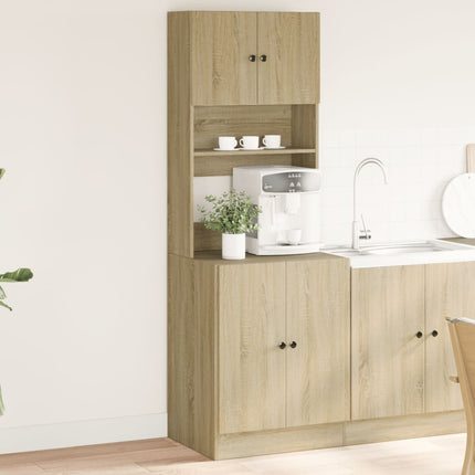 Köksskåp sonoma-ek 60x50x180 cm konstruerat trä
