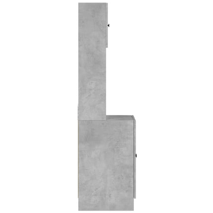 Köksskåp betonggrå 60x50x180 cm konstruerat trä