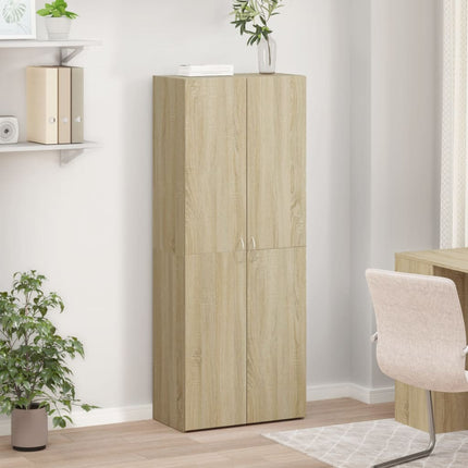 Dokumentskåp sonoma-ek 60x32x153 cm konstruerat trä