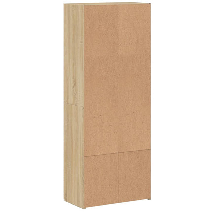 Dokumentskåp sonoma-ek 60x32x153 cm konstruerat trä