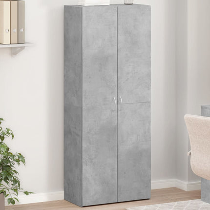 Dokumentskåp betonggrå 60x32x153 cm konstruerat trä