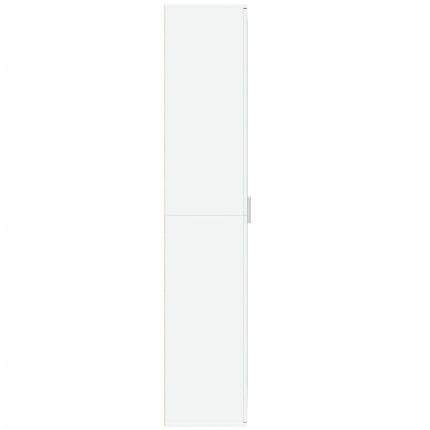 Högskåp vit 80x35x180 cm konstruerat trä