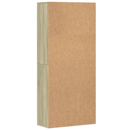 Högskåp sonoma-ek 80x35x180 cm konstruerat trä