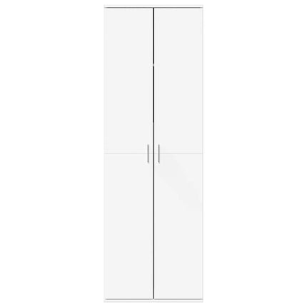 Högskåp vit 60x35x180 cm konstruerat trä