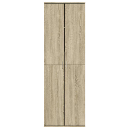 Högskåp sonoma-ek 60x35x180 cm konstruerat trä