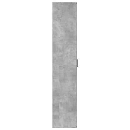 Högskåp betonggrå 60x35x180 cm konstruerat trä