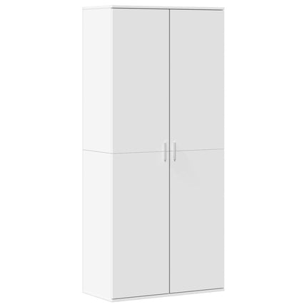 Skoskåp vit 80x39x178 cm konstruerat trä