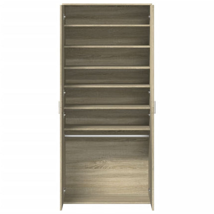 Skoskåp sonoma-ek 80x39x178 cm konstruerat trä