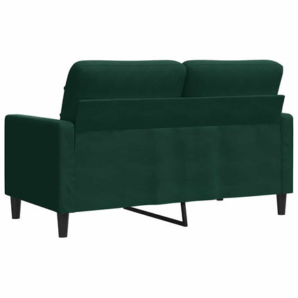 Soffa 2-sits mörkgrön 120 cm sammet