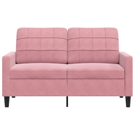 Soffa 2-sits rosa 120 cm sammet