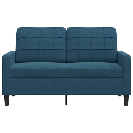 2-sitssoffa blå 120 cm sammet