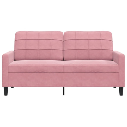 Soffa 2-sits rosa 140 cm sammet