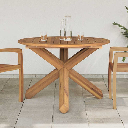 Trädgårdsbord Ø109x74 cm massiv teak