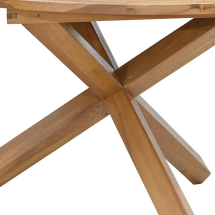 Trädgårdsbord Ø109x74 cm massiv teak